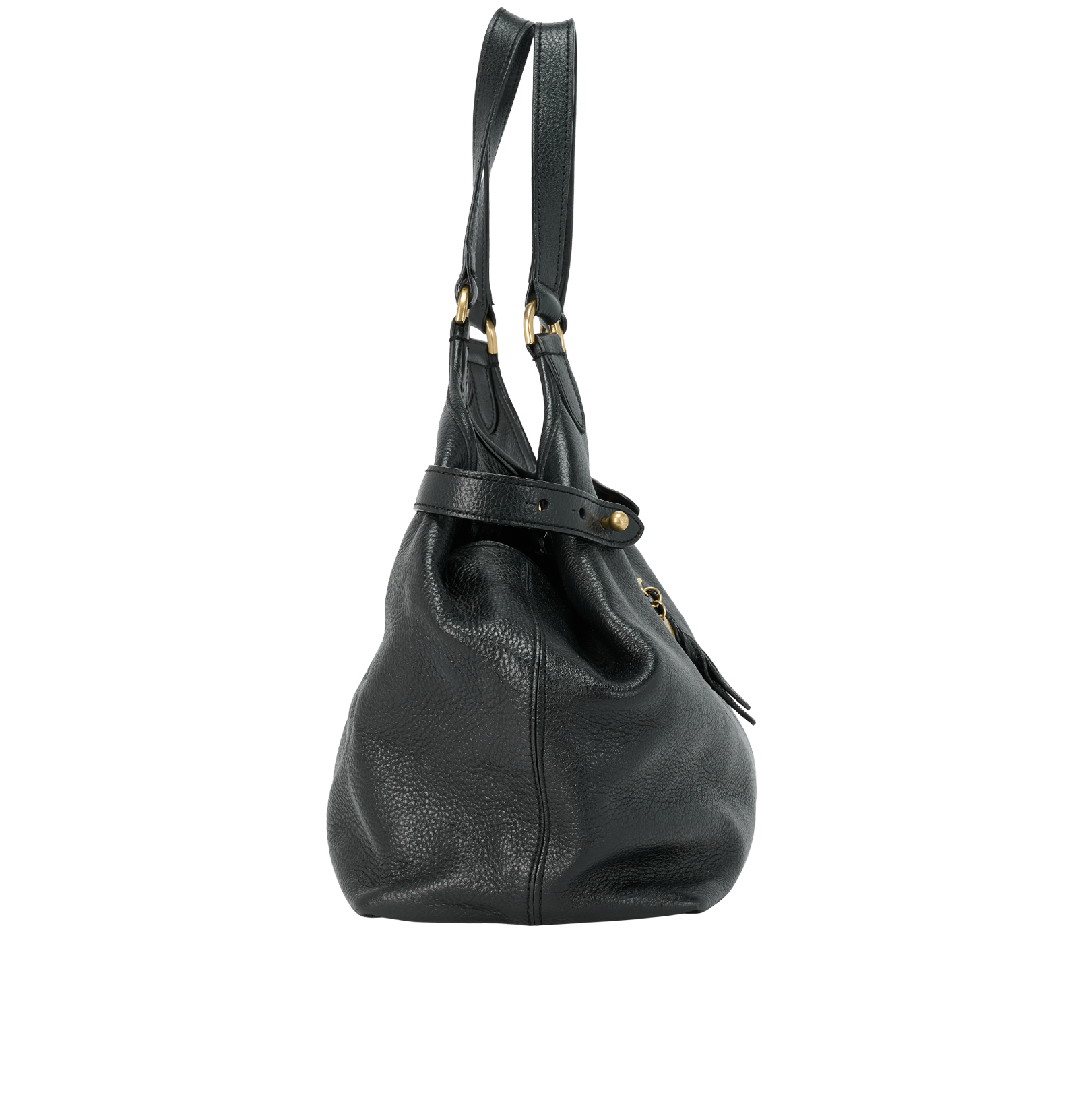 Somerset Hobo, &pound;350, Handbags, Black, Leather, Side view